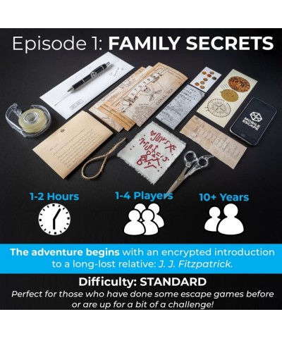 Escape Mail: Gripping Escape Room Game in an Envelope - Episode 1: Family Secrets. Immersive Storyline The Family Will Love O...