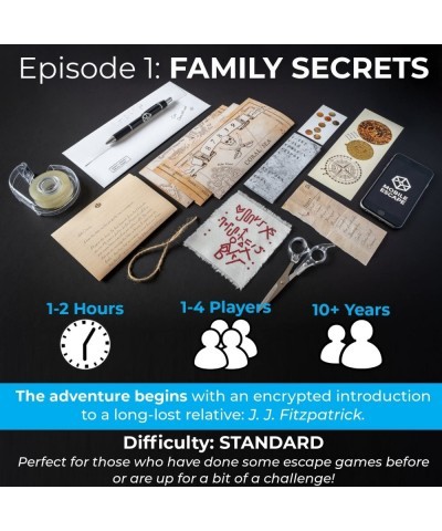 Escape Mail: Gripping Escape Room Game in an Envelope - Episode 1: Family Secrets. Immersive Storyline The Family Will Love O...