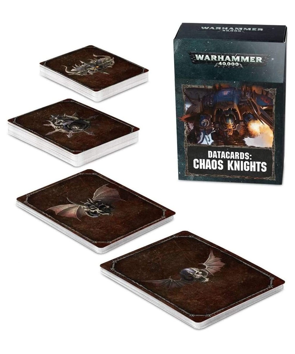 Warhammer 40K: Chaos Knights Datacards $33.45 Board Games