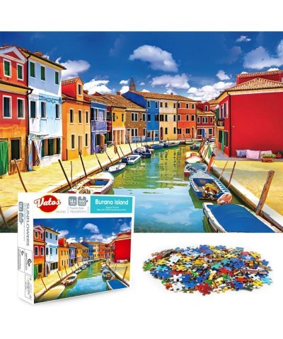 Puzzles for Adults 1000 Piece - Jigsaw Puzzles for Adults - Burano Island Large Puzzle Game 1000 PCS Artwork Gifts for Adults...