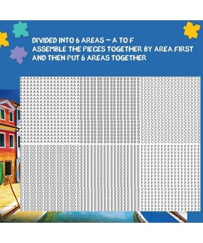 Puzzles for Adults 1000 Piece - Jigsaw Puzzles for Adults - Burano Island Large Puzzle Game 1000 PCS Artwork Gifts for Adults...