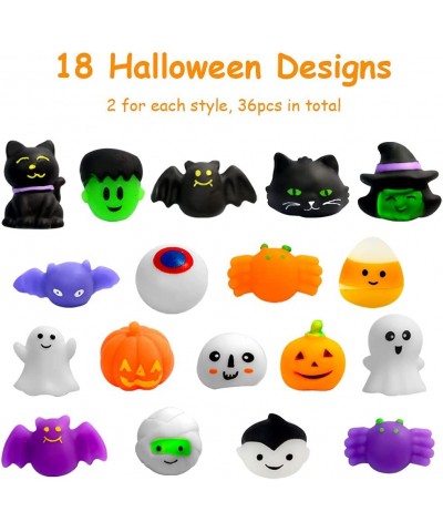 36 PCS Halloween Squishies Toys Kawaii Cute Squishy Stress Reliever Anxiety Toys Halloween Toys for Halloween Party Favors Ha...