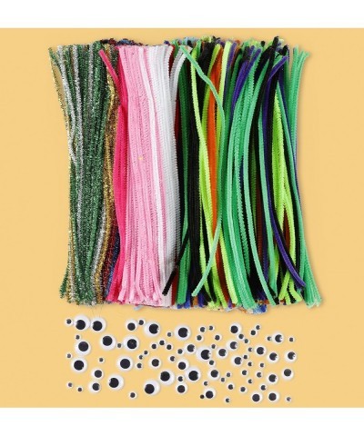 600pcs Pipe Cleaners Craft Supplies Set (40 Colors). Best Thick Fuzzy Chenille Stems Sticks with Googly Eyes. Colorful & Asso...