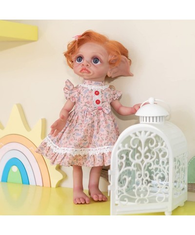 Fairy Elf Baby Doll Girl 17 Inch Elf Silicone Full Body Baby Realistic Lifelike Bathable Elf Toy Lovely Dress Outfit Hollywoo...