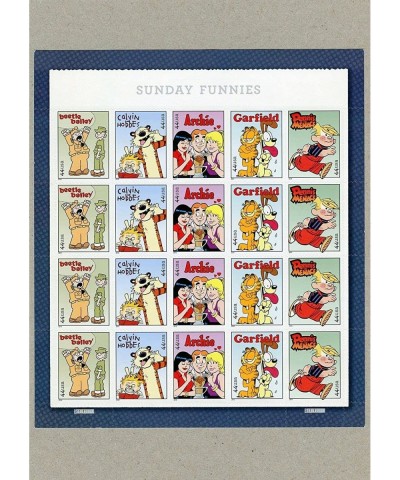 Sunday Funnies Full Sheet of Collectible 20 x 44-Cent Postage Stamps USA 2010 Scott 4467-71 $43.84 Collectible Postage Stamps