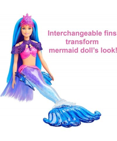 Mermaid Malibu Doll with Seahorse Pet and Accessories Mermaid Toys with Interchangeable Fins $22.08 Dolls