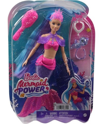 Mermaid Malibu Doll with Seahorse Pet and Accessories Mermaid Toys with Interchangeable Fins $22.08 Dolls