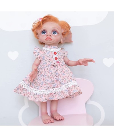 Fairy Elf Baby Doll Girl 17 Inch Elf Silicone Full Body Baby Realistic Lifelike Bathable Elf Toy Lovely Dress Outfit Hollywoo...