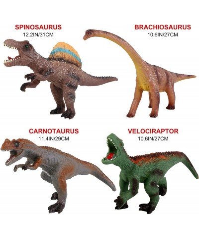 8PCS Large Dinosaur Toys for Kids 3-7 Soft Jurassic Dinosaur Toys Include T-Rex Velociraptor Giganotosaurus for Boys Toddlers...