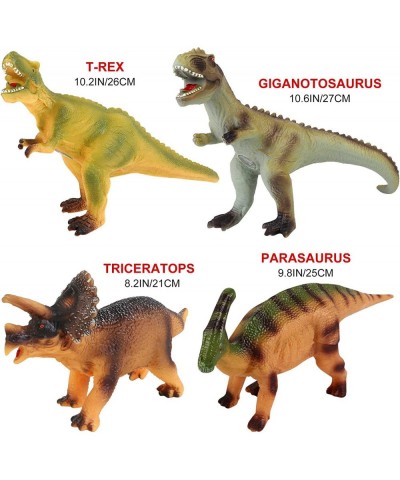 8PCS Large Dinosaur Toys for Kids 3-7 Soft Jurassic Dinosaur Toys Include T-Rex Velociraptor Giganotosaurus for Boys Toddlers...