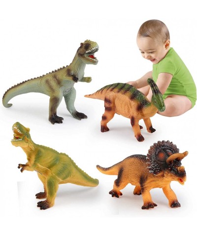 8PCS Large Dinosaur Toys for Kids 3-7 Soft Jurassic Dinosaur Toys Include T-Rex Velociraptor Giganotosaurus for Boys Toddlers...