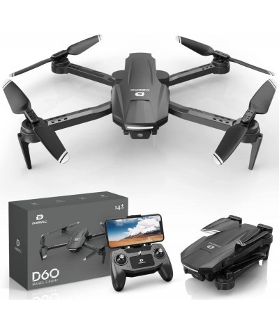 Drones with Camera for Adults Kids 1080P HD Video D60 FPV Drone for Beginner with Long Battery Life Gravity Sensor Foldable H...