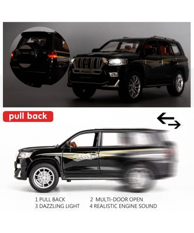 1/24 Prado Model Car Zinc Alloy Pull Back Toy car with Sound and Light for Kids Boy Girl Gift(Black) $47.60 Kids' Play Cars &...