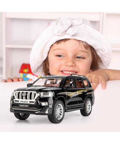 1/24 Prado Model Car Zinc Alloy Pull Back Toy car with Sound and Light for Kids Boy Girl Gift(Black) $47.60 Kids' Play Cars &...