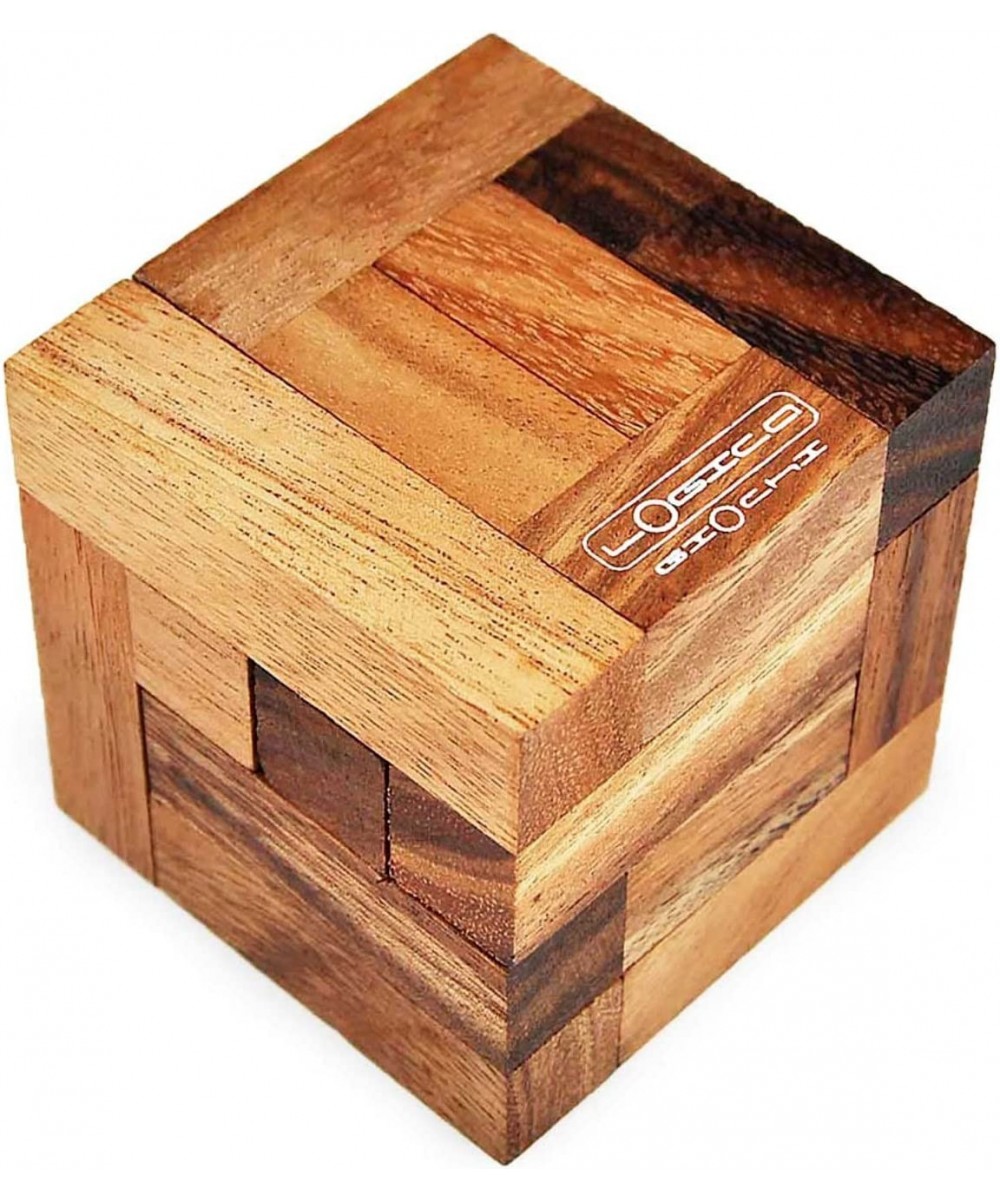 Logica Puzzles Art. The Vitruvian Cube - 3D Wooden Brainteaser - Difficulty 5/6 Incredible - Leonardo da Vinci Collection $46...