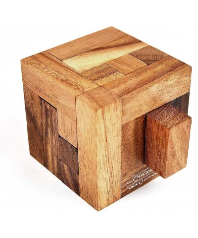 Logica Puzzles Art. The Vitruvian Cube - 3D Wooden Brainteaser - Difficulty 5/6 Incredible - Leonardo da Vinci Collection $46...