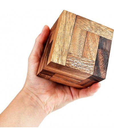 Logica Puzzles Art. The Vitruvian Cube - 3D Wooden Brainteaser - Difficulty 5/6 Incredible - Leonardo da Vinci Collection $46...