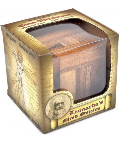 Logica Puzzles Art. The Vitruvian Cube - 3D Wooden Brainteaser - Difficulty 5/6 Incredible - Leonardo da Vinci Collection $46...