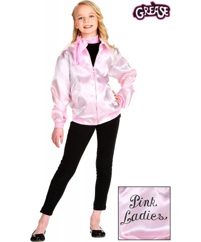 Pink Ladies Jacket Girls Grease Kids Costume $41.24 Kids' Costumes