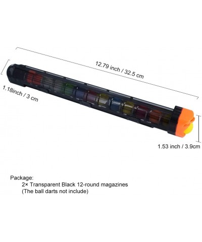 12-Round Magazine 2 Pack 12-Round Magazines Bullet Clips for Nerf Rival Black $26.25 Toy Foam Blasters & Guns