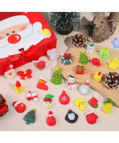 60 Pieces Christmas Mochi Squishy Toys Christmas Party Favors Kawaii Animal Squishies with Exquisite Box Christmas Goodie Bag...