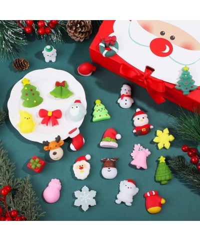 60 Pieces Christmas Mochi Squishy Toys Christmas Party Favors Kawaii Animal Squishies with Exquisite Box Christmas Goodie Bag...