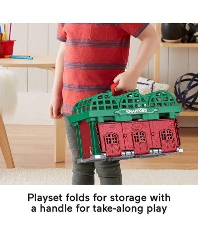 Knapford Station Train Set track with 2 in 1 playset and storage case for preschoolers 3 and older $59.67 Play Figure Playsets