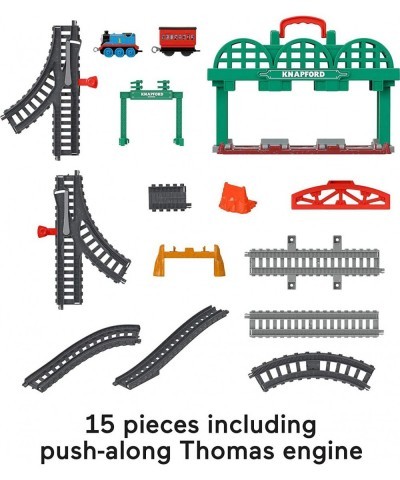 Knapford Station Train Set track with 2 in 1 playset and storage case for preschoolers 3 and older $59.67 Play Figure Playsets