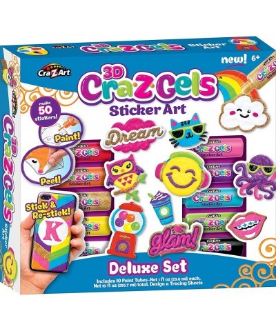 CRA-Z-Gels 3D Deluxe Set DIY Sticker Kit $43.48 Kids' Drawing & Writing Boards