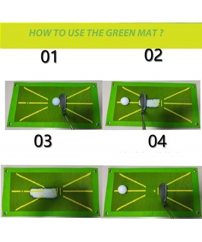 Golf Training Swing Mat Golf Swing Mat Swing Detection and Hitting Enthusiasts ACU Strike Impact Golf Training Mat No Taste P...