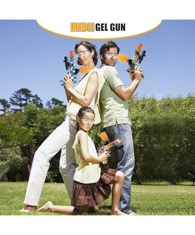 Electric Gel Ball Blaster M1911 Splatter Ball Blaster Automatic Shoots Eco-Friendly Water Beads Ammo Backyard Fun and Outdoor...