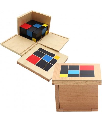 Woo-den Cube Toy Baby Kids Montessori Education Wooden Binomial Trinomial Cube Interactive Toy $43.78 Electronic Learning & E...