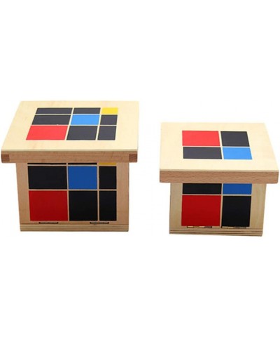 Woo-den Cube Toy Baby Kids Montessori Education Wooden Binomial Trinomial Cube Interactive Toy $43.78 Electronic Learning & E...