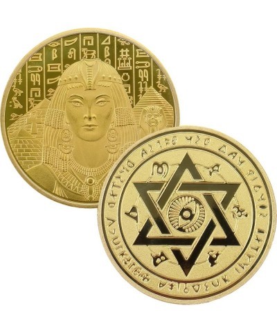 Ancient Egypt Sun God Queen Challenge Coin Lucky Coin $19.20 Novelty Coins