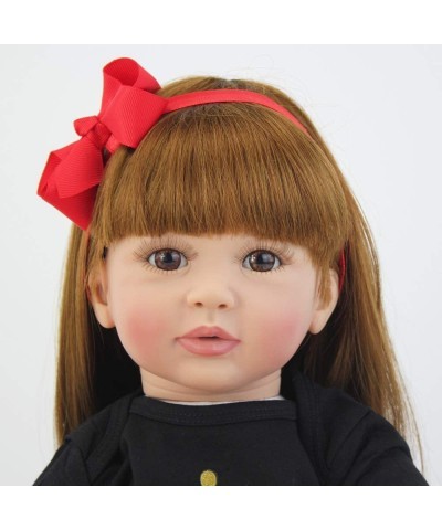 Cute Reborn Baby Toddler Dolls 24 inch Real Life Girl Weighted Doll Gift Set for Children 3+ Huggable Silicone Vinyl Cuddly S...