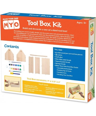 Make Your Own Tool Box - Craft Kit Includes Wood Glue Paint and Brushes – Craft Project for Kids 5 and Up $43.01 Craft Kits