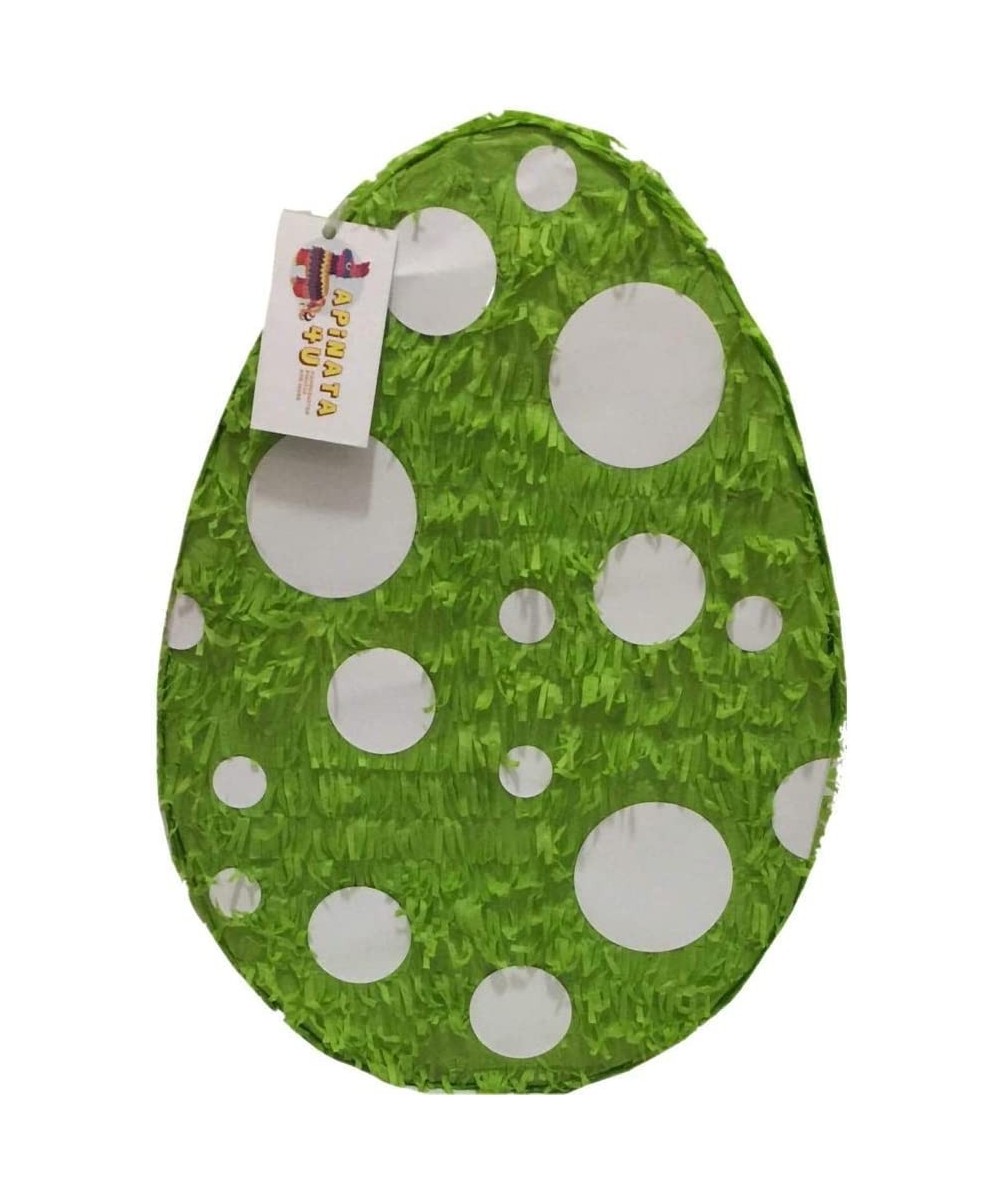 APINATA4U 2-D Dinosaur Egg Easter Egg Pinata Green Color & White Circles $79.47 Piñatas