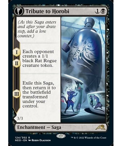 Magic: the Gathering - Tribute to Horobi // Echo of Death's Wail (124) - Kamigawa: Neon Dynasty $11.66 Trading Cards & Access...