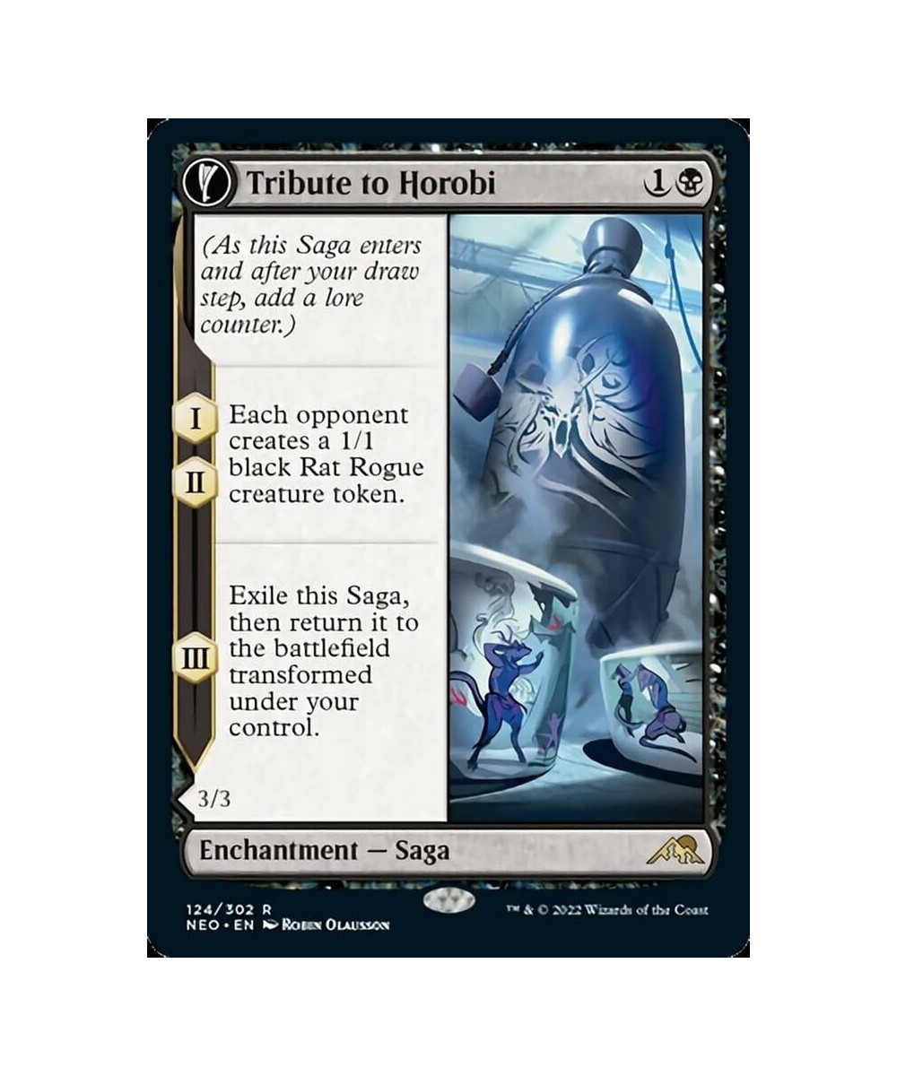 Magic: the Gathering - Tribute to Horobi // Echo of Death's Wail (124) - Kamigawa: Neon Dynasty $11.66 Trading Cards & Access...