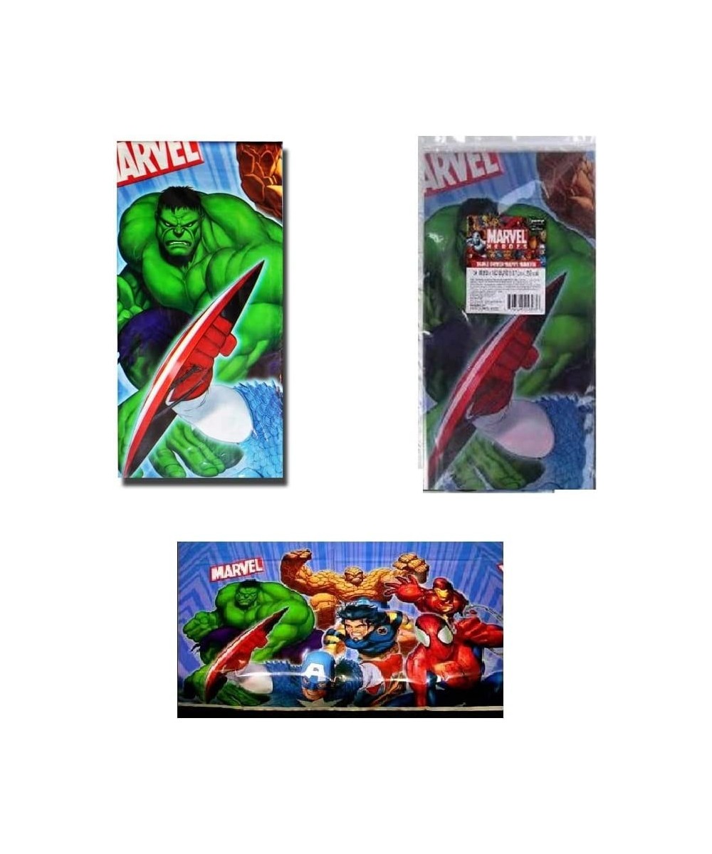 Super Heroes Hulk Avengers Spiderman Ironman Birthday Party Supplies Bundle Pack Includes 2 Plastic Table Covers $18.29 Kids'...