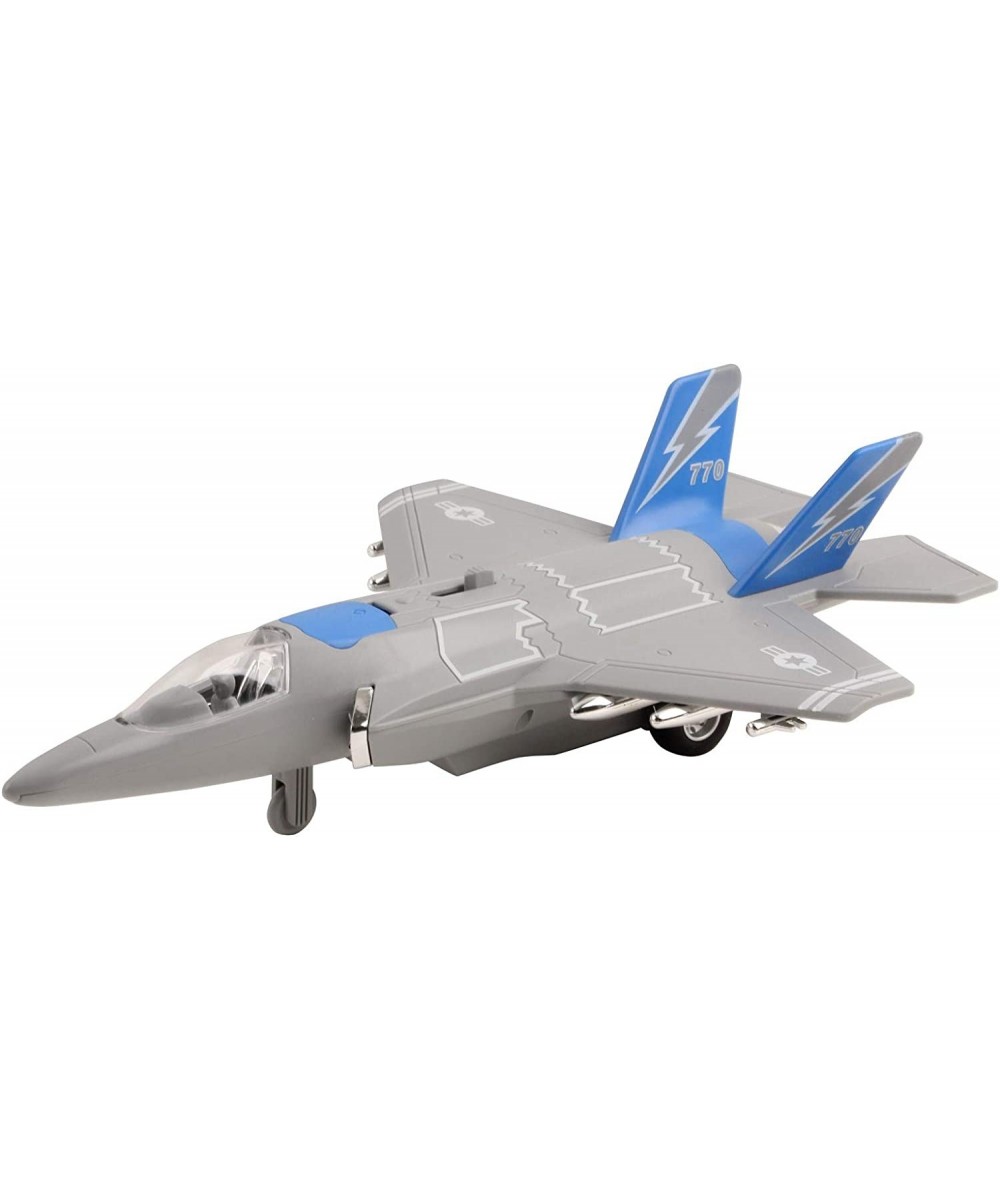 Army Air Force Fighter Jet F-22 Toy Military Airplane Friction Powered 1:16 Scale with Fun Lights and Sounds Pretend Play Qua...