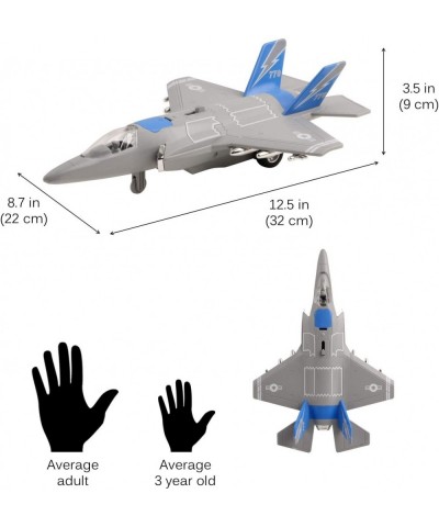 Army Air Force Fighter Jet F-22 Toy Military Airplane Friction Powered 1:16 Scale with Fun Lights and Sounds Pretend Play Qua...