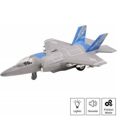 Army Air Force Fighter Jet F-22 Toy Military Airplane Friction Powered 1:16 Scale with Fun Lights and Sounds Pretend Play Qua...