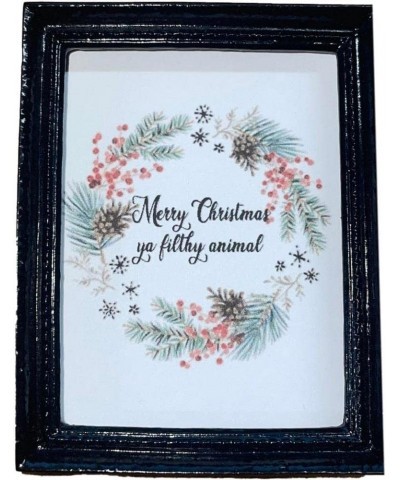 Dollhouse Merry Christmas Ya Filthy Animal Picture Black Frame Accessory 1:12 $22.17 Dollhouse Accessories