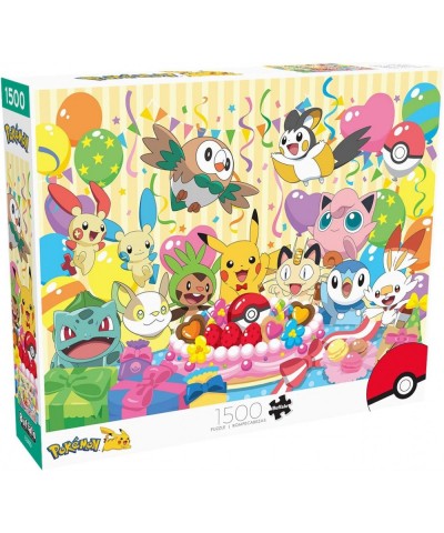 Pokemon Birthday Party - 1500 Piece Jigsaw Puzzle $25.25 Jigsaw Puzzles