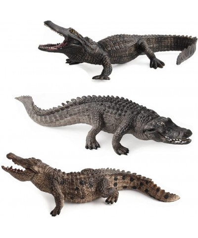 3 Pcs Simulated Crocodiles Model Figure Toy Realistic Alligator Figurines Collection Playset Science Educational Props $24.57...