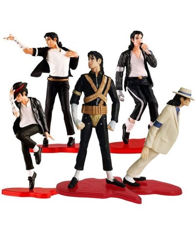 5 Pack Action Figure Michael Jacksn Dolls Rock King Classic MJ Album Figure Set (Original Version 5PC) $66.64 Action Figures