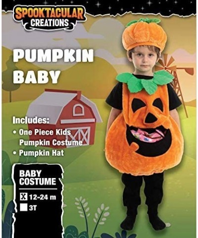 Cute Toddler Pumpkin Costume Baby Halloween for Babies Dress Up $33.25 Kids' Costumes