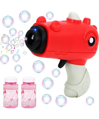 Dinosaur Bubble Gun with 2 Bubble Solution (50 ml) for Toddlers Bubble Blower with Light and Music Indoor and Outdoor Summer ...