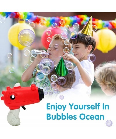 Dinosaur Bubble Gun with 2 Bubble Solution (50 ml) for Toddlers Bubble Blower with Light and Music Indoor and Outdoor Summer ...